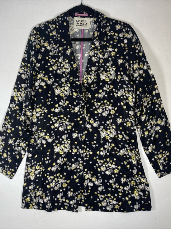 Scotch & Soda Jackets & Blazers - Scotch & Soda Amsterdam Jacket Womens Small Park In Bloom draped blazer belt